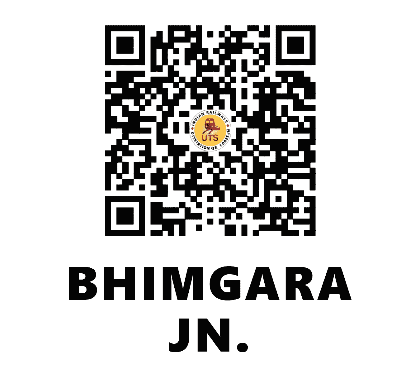 UTS QR Code for BHIMGARA JN. - BMGA (ER - WEST BENGAL)